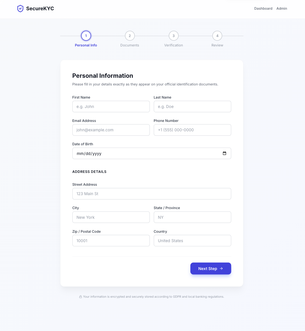 Healthcare Onboarding template interface showing tasks, documents, training, and approvals