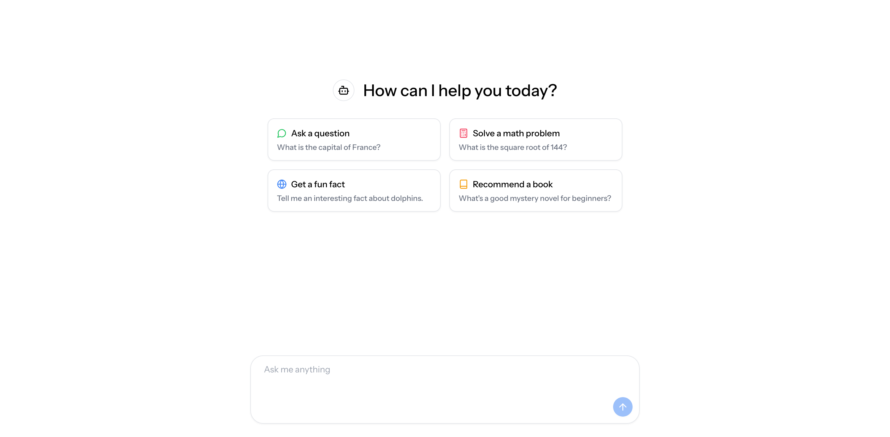 Screenshot of AI