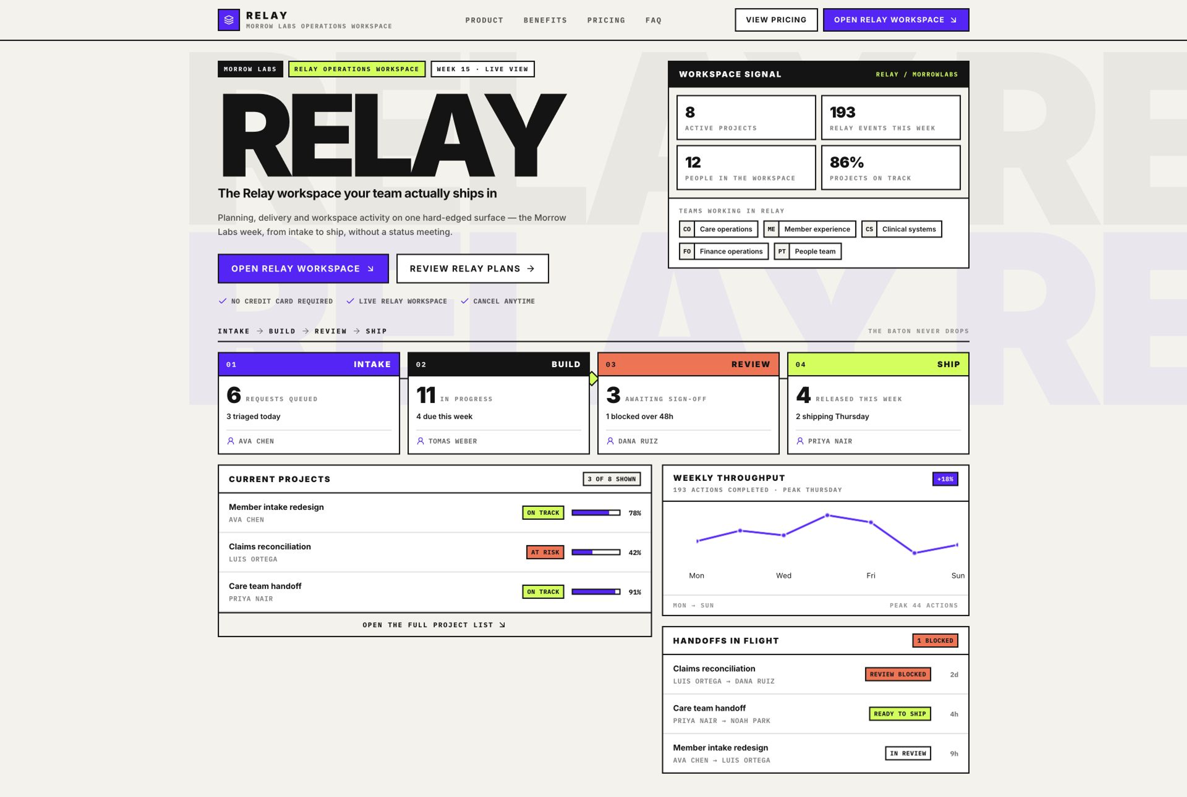 SaaS Starter template interface showing product-focused SaaS landing experience, interactive seeded product preview